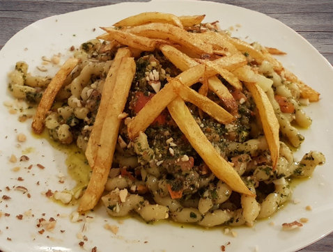 Busiata con pesto alla Trapanese